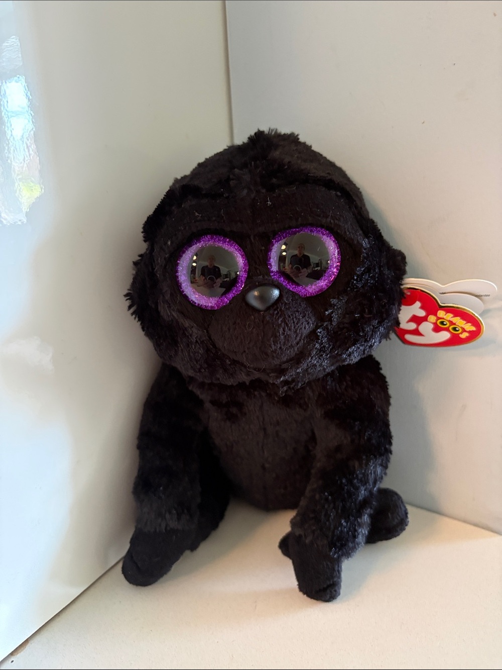 Ty Beanie Boos George the Gorilla Black Plush Monkey Stuffed Toy